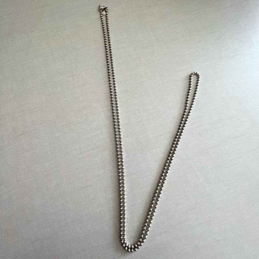 Tiffany & Co. Beaded Chain Sterling Slver